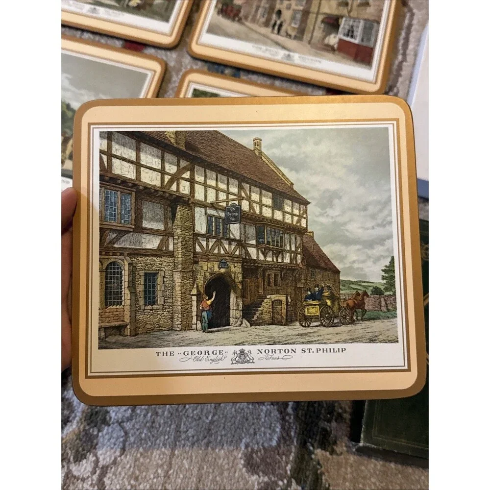 Pimpernel Place Mats -Old English Inns Cork Backs 9